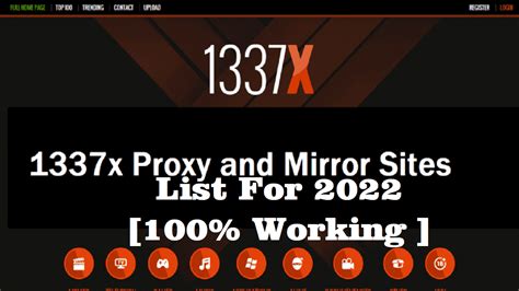 1337x Proxy Sites List 2022 ( Best Working 1337x Mirror .